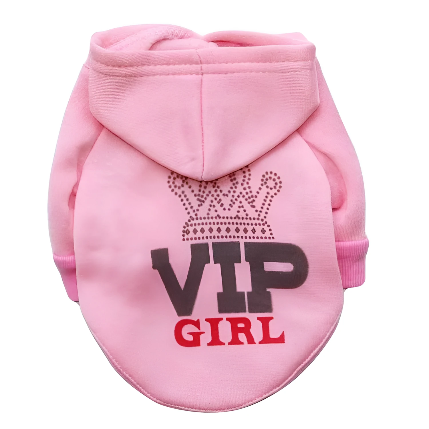 Pink casual dog clothes sweater for small to medium breeds