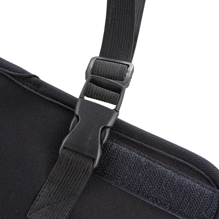 Pet leg rehabilitation foot support made of SBR, available in black, for left or right foot, size options XS to L