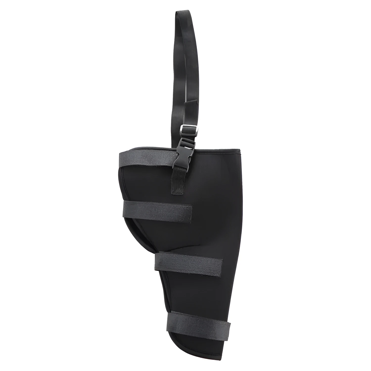 Pet leg rehabilitation foot support made of SBR, available in black, for left or right foot, size options XS to L