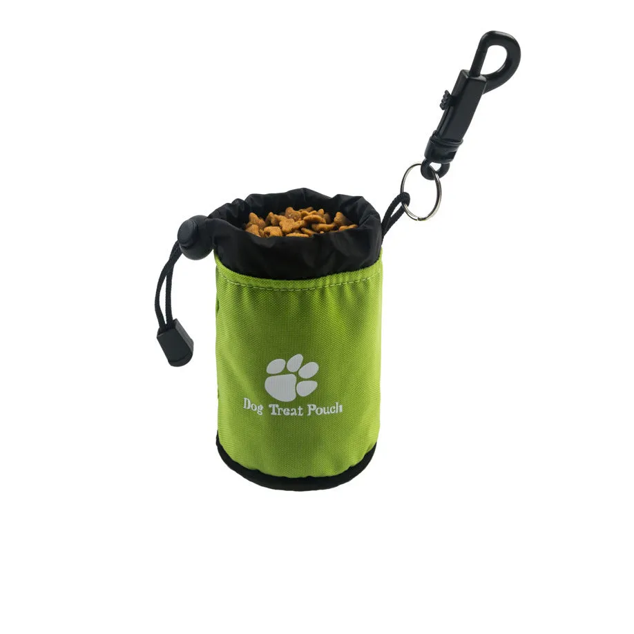 Mini nylon pet training snack bag in choice of four colours for carrying dog treats