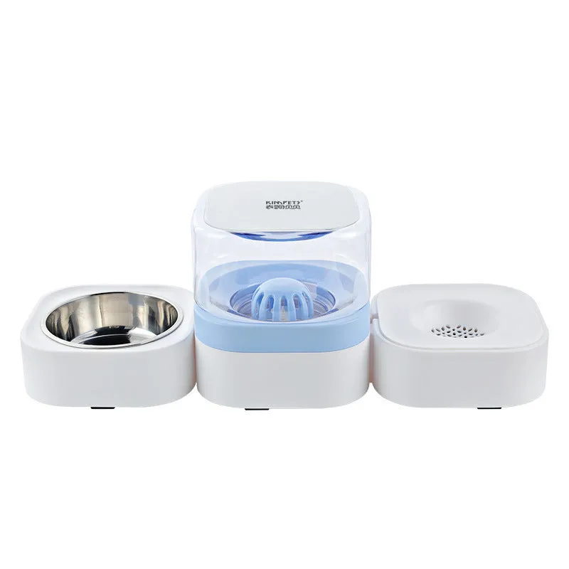 18L pet automatic water feeding bowl in blue, dual function dispenser