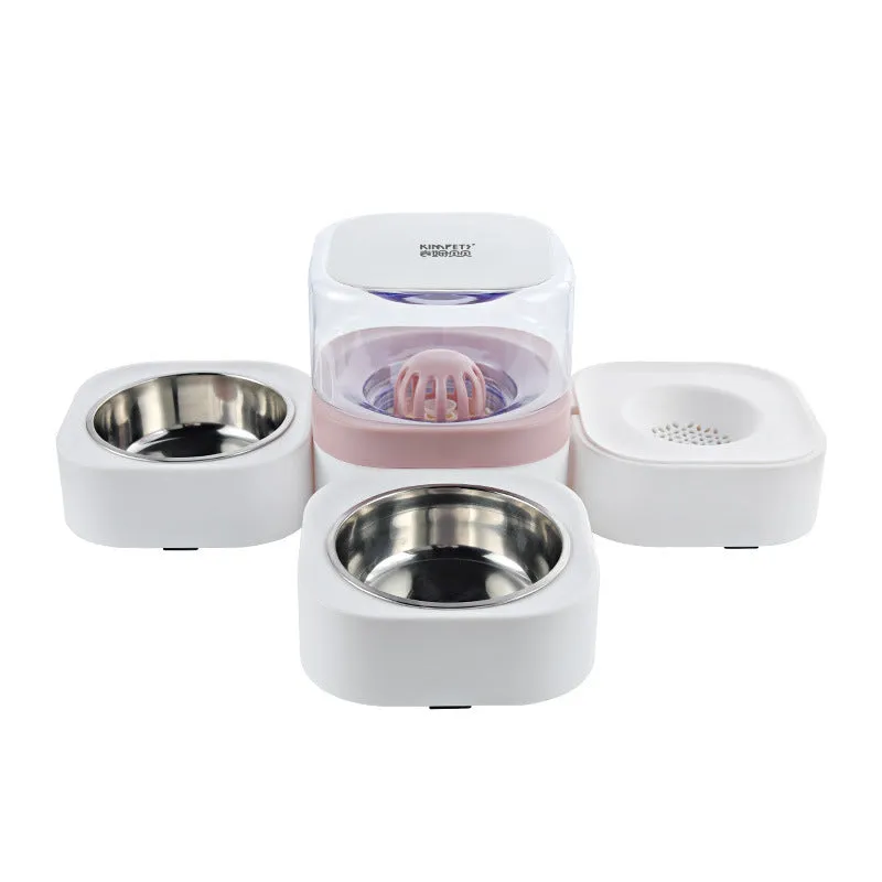 18L pet automatic water feeding bowl in blue, dual function dispenser