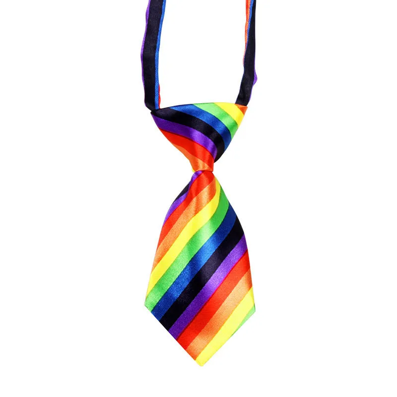 Nylon pet tie bow tie in solid colour, 10.5 x 5 cm, on a white background