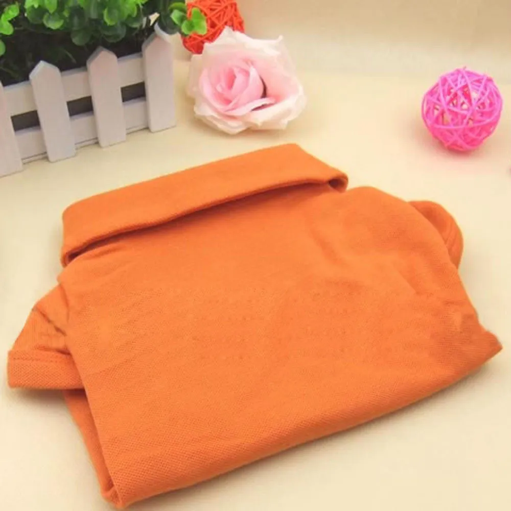 Cotton dog polo shirt in solid colour with collar, available in sizes XS to XL for small medium and large dogs