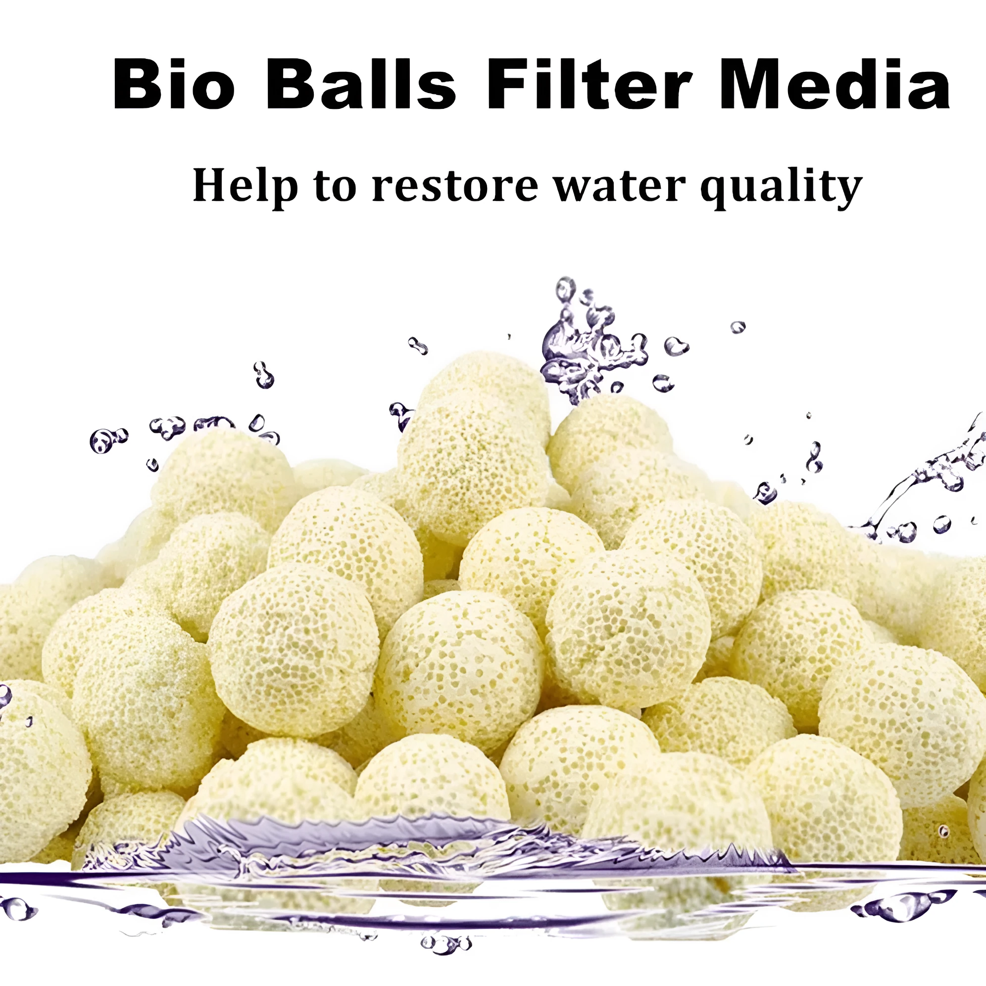 500g pack of 20mm aquarium bacteria balls for fish tank filter media