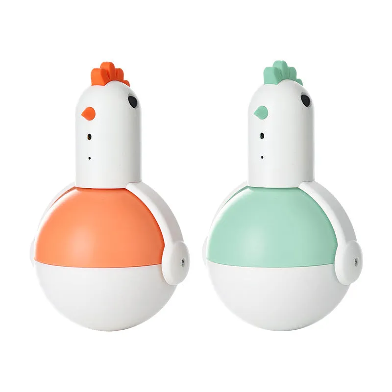 Green or orange chicken-shaped electric cat toy with automatic motion and laser light.