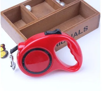 Automatic telescopic dog traction rope retractable lead in black for walking