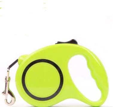 Automatic telescopic dog traction rope retractable lead in black for walking