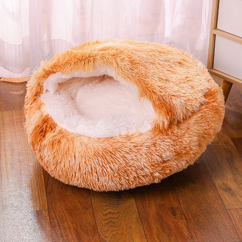 Waterproof cloth dog kennel in a semi-surrounded design showing gradient colour option