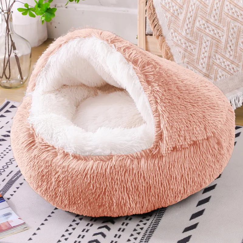 Waterproof cloth dog kennel in a semi-surrounded design showing gradient colour option