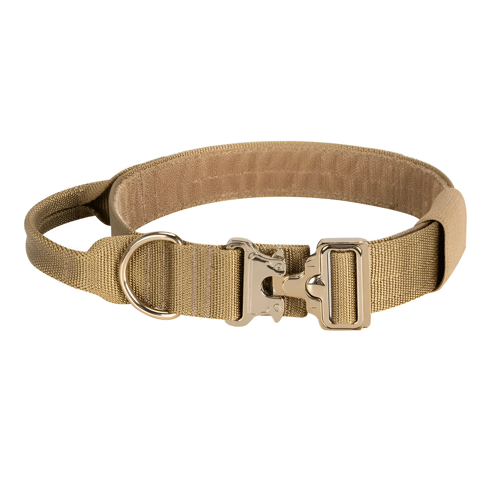 Nylon dog walking P chain slip collar for medium and large dogs 40-60cm neck circumference in black or brown
