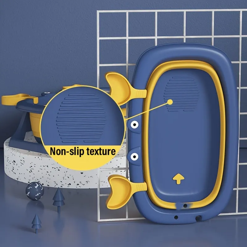 Foldable portable pet tub for washing cats and small dogs under 20 pounds in blue colour