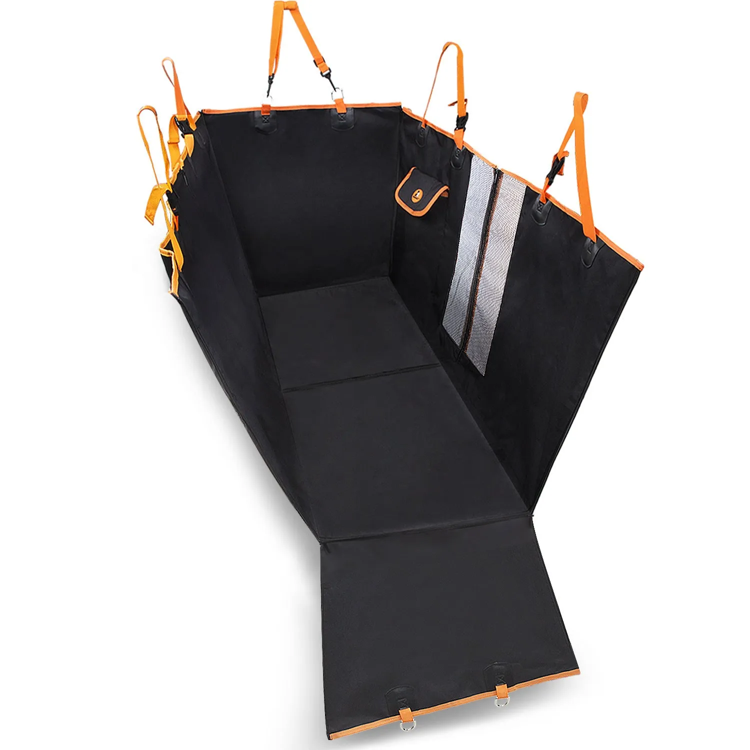 Anti-dirty car pet mat in Oxford cloth black colour 130x148x52cm
