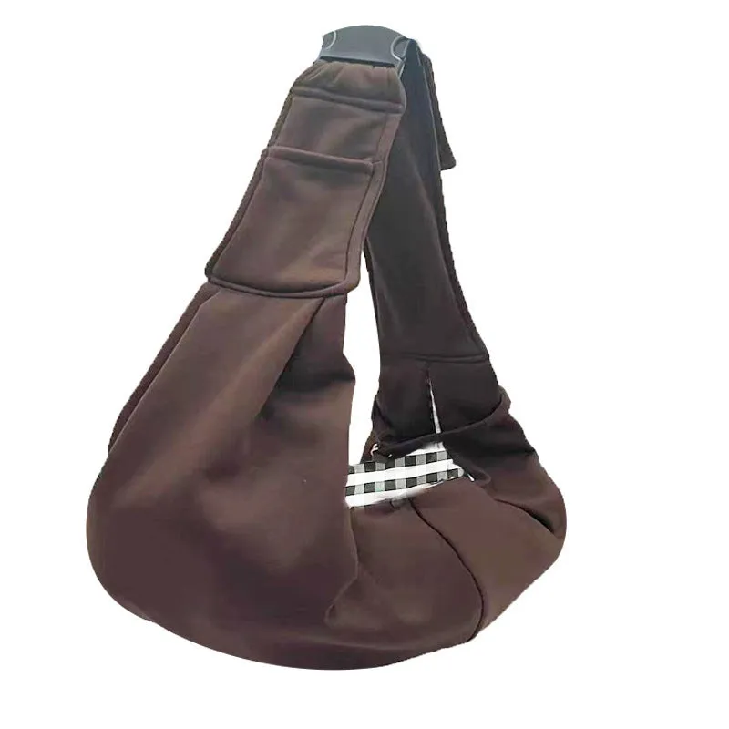 Folding cat carrier backpack shown in a colour option, with mesh windows and backpack straps visible.