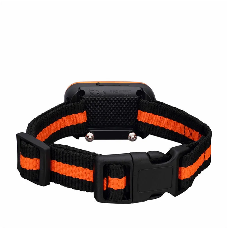 Dog training device with LED digital display, remote control, and silicone sleeve in black