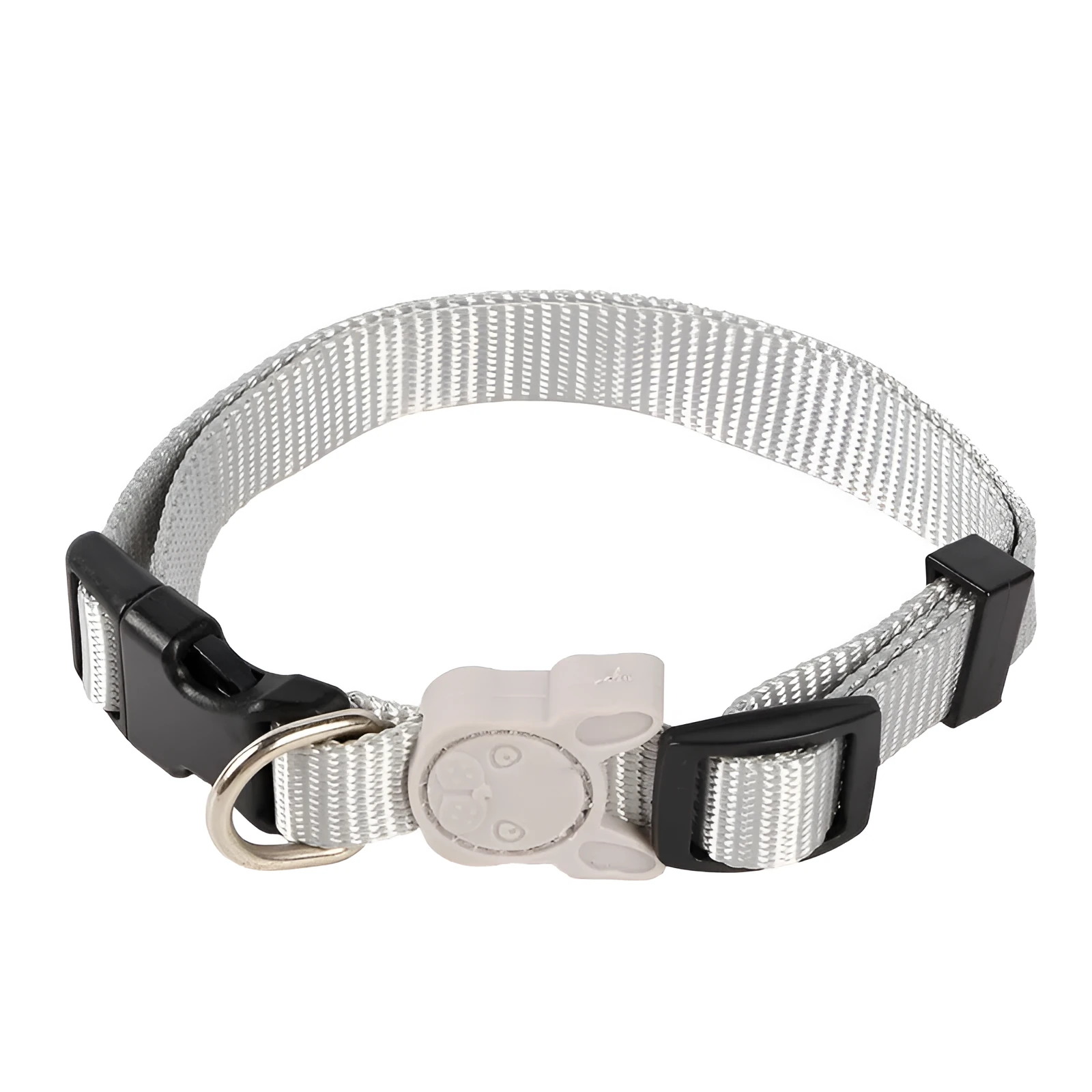 Nylon dog collar and retractable leash set in 8 colours and 4 sizes for small and large dogs