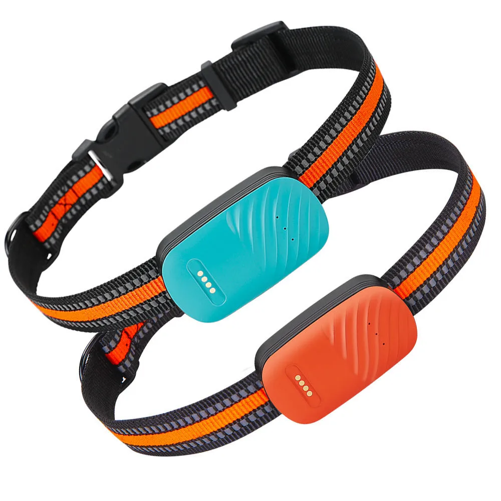Blue pet GPS tracker with 4G anti-lost and SOS call feature for dogs and cats