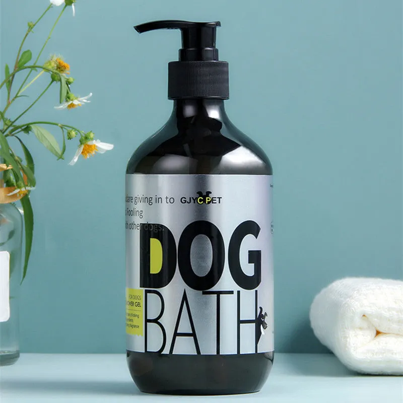 Dog Shower Gel 100ml antibacterial deodorant body wash for pets, plain style bottle