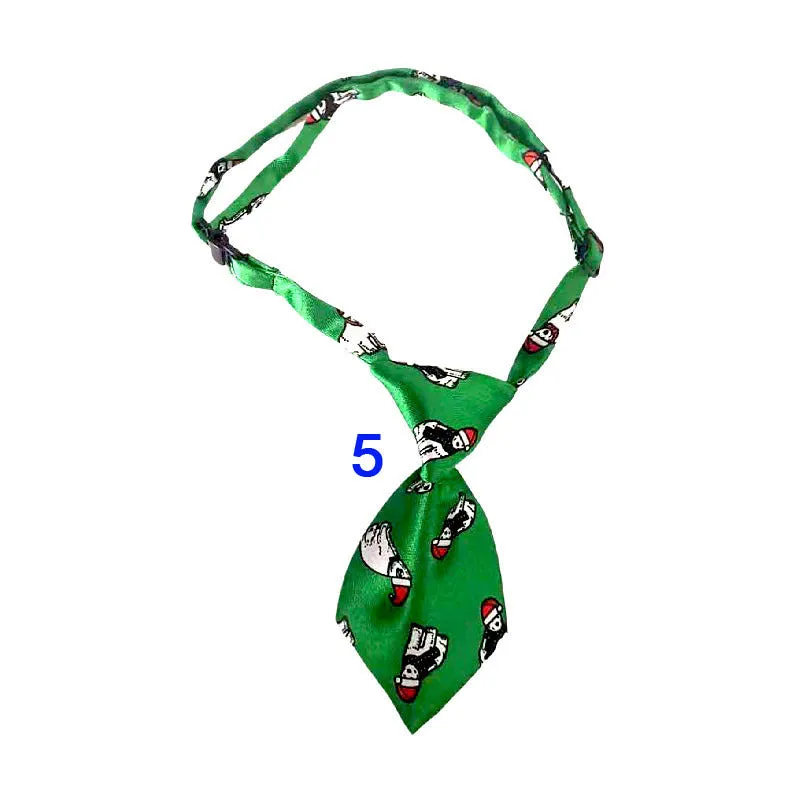 Polyester pet tie with 18 style options for cats and dogs for Christmas and Halloween festivals