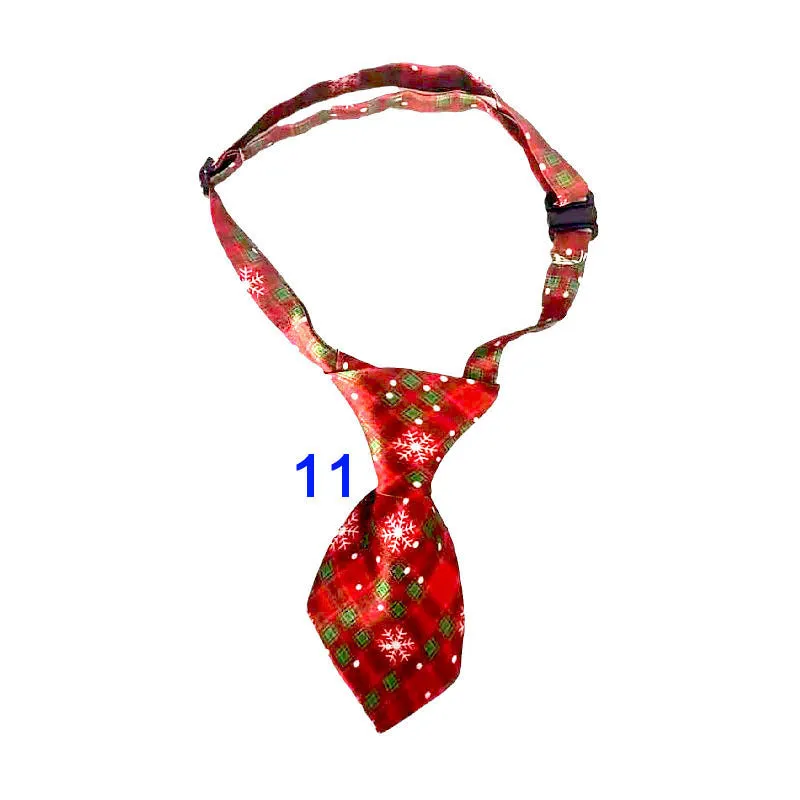 Polyester pet tie with 18 style options for cats and dogs for Christmas and Halloween festivals