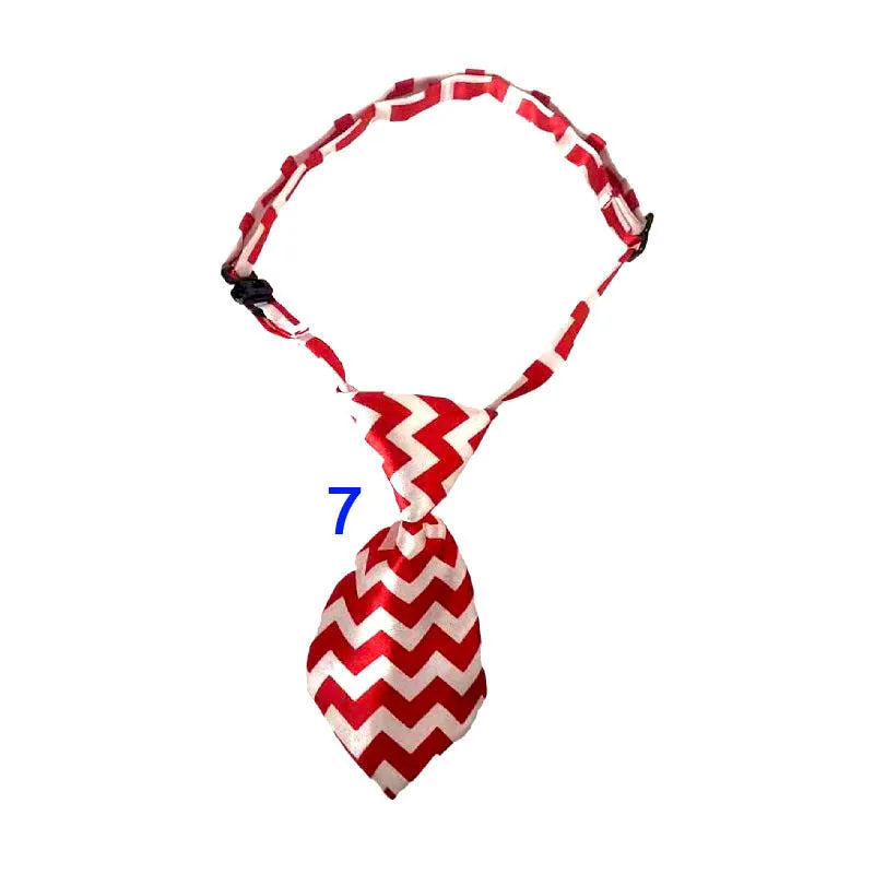 Polyester pet tie with 18 style options for cats and dogs for Christmas and Halloween festivals