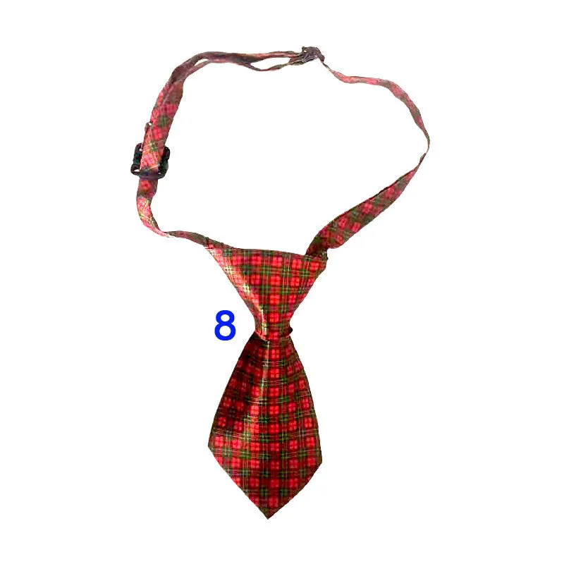 Polyester pet tie with 18 style options for cats and dogs for Christmas and Halloween festivals