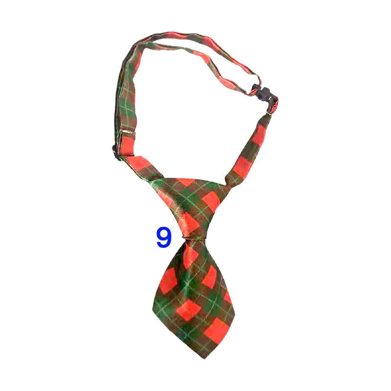 Polyester pet tie with 18 style options for cats and dogs for Christmas and Halloween festivals