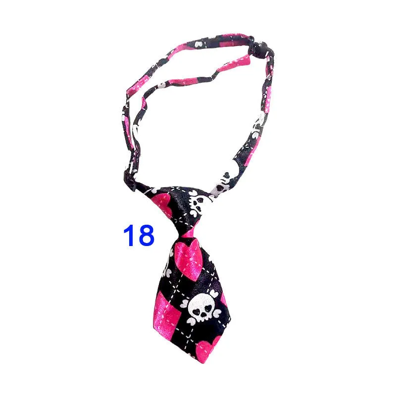 Polyester pet tie with 18 style options for cats and dogs for Christmas and Halloween festivals