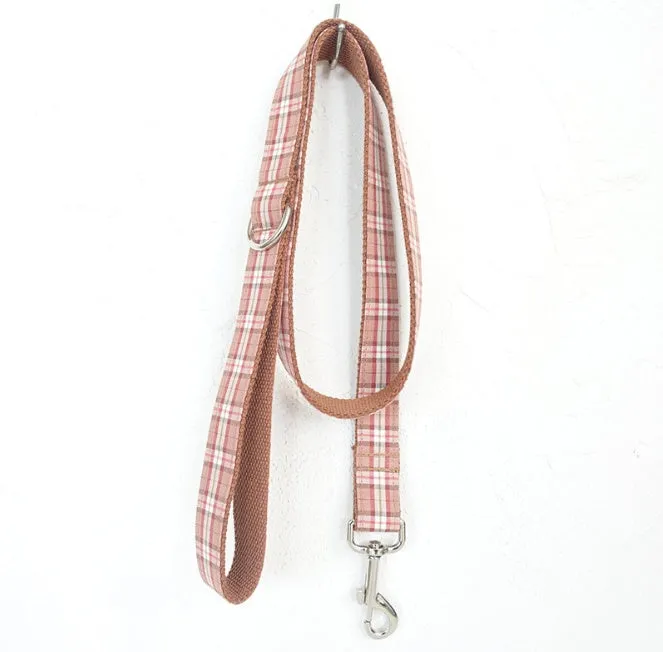 Bowknot dog leash suit set in orange colour with polyester fibre leash and harness