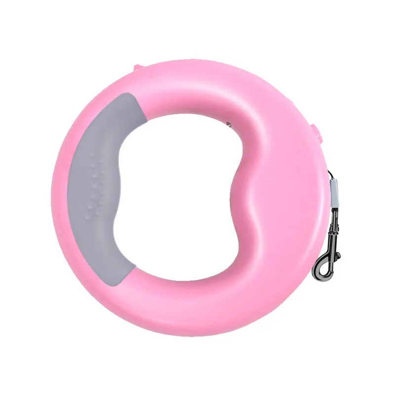 Pet automatic retractable tractor leash in plastic and nylon for small and medium dogs under 20kg