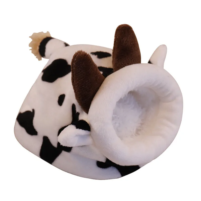 Flannel pet cartoon cage small animal nest for hamsters, S size, gray rabbit colour, Arctic Velvet lining