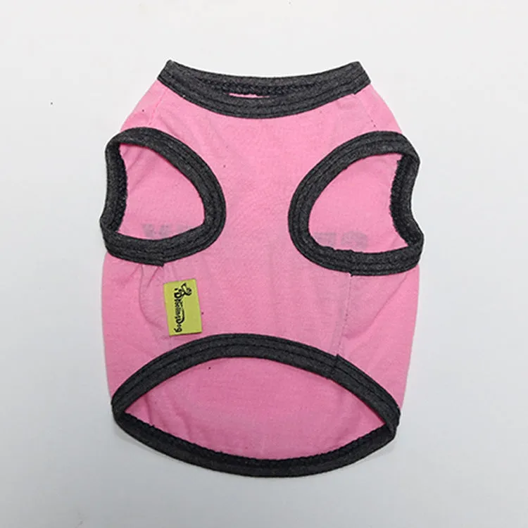 Cotton printed security small dog pet vest in casual style, available in multiple colours and sizes.