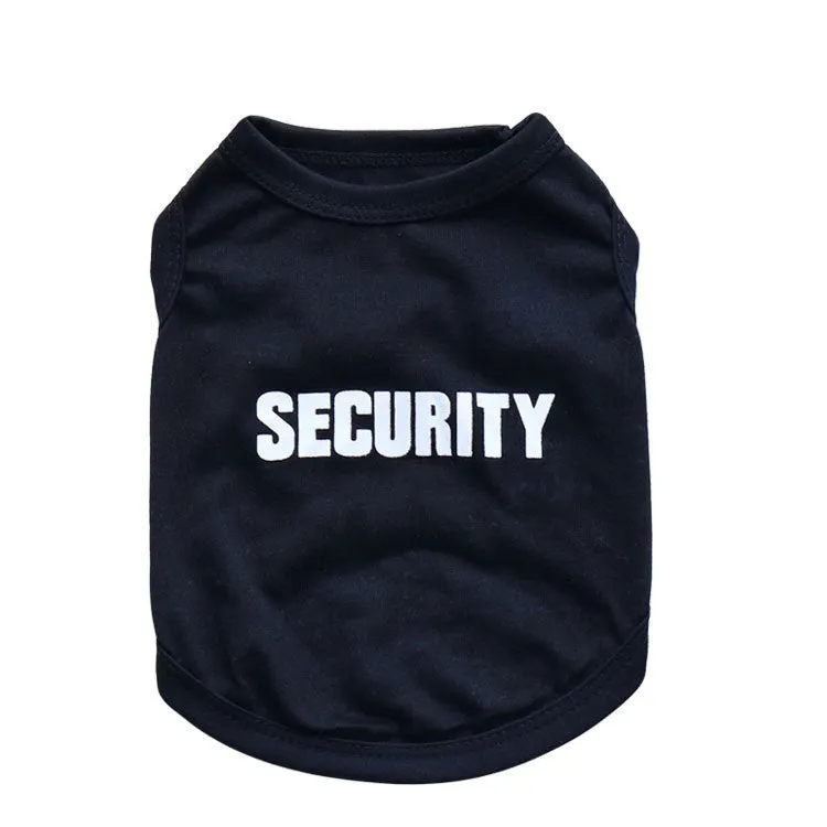Cotton printed security small dog pet vest in casual style, available in multiple colours and sizes.
