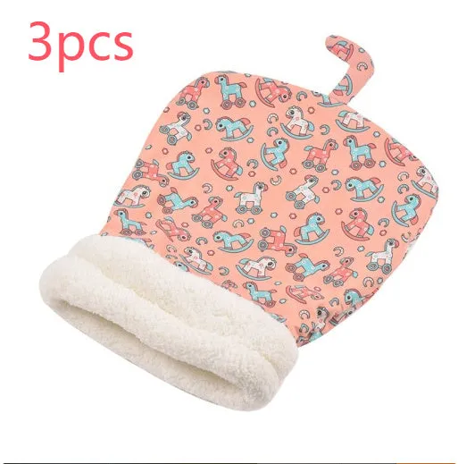 Lambswool thickened pocketable cat nest 55x45cm in green with white inner lining for small dogs