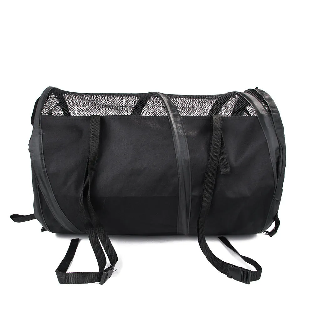 Foldable black Oxford cloth automotive pet pad backseat tent for dogs and cats, large size