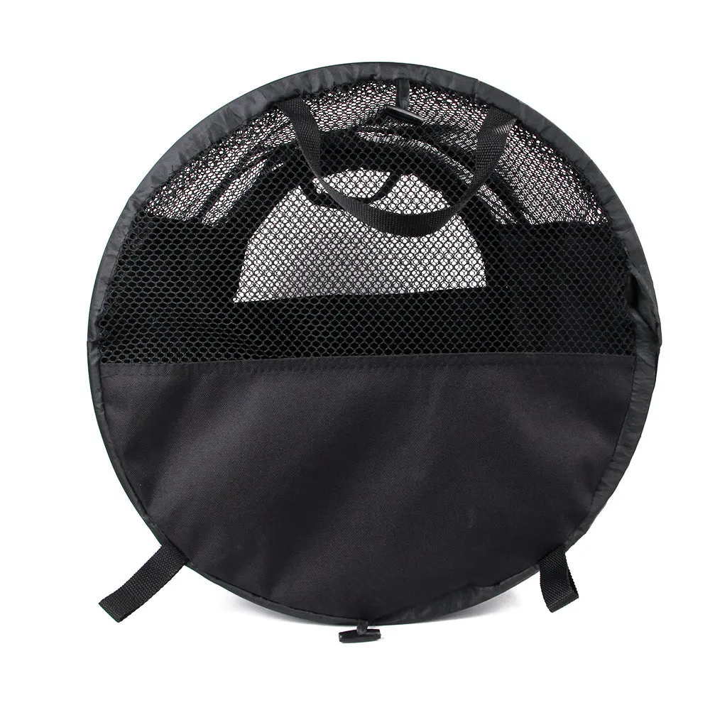 Foldable black Oxford cloth automotive pet pad backseat tent for dogs and cats, large size