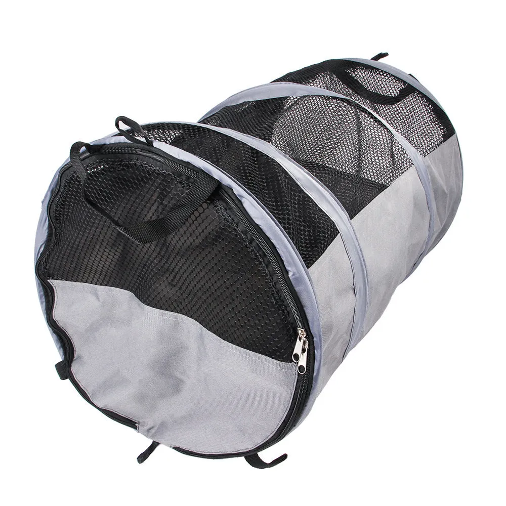 Foldable black Oxford cloth automotive pet pad backseat tent for dogs and cats, large size