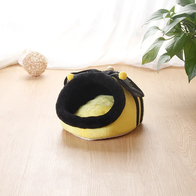 Small pet bed house in koala grey flannel for guinea pigs, ferrets, hamsters, hedgehogs, rabbits, and rats