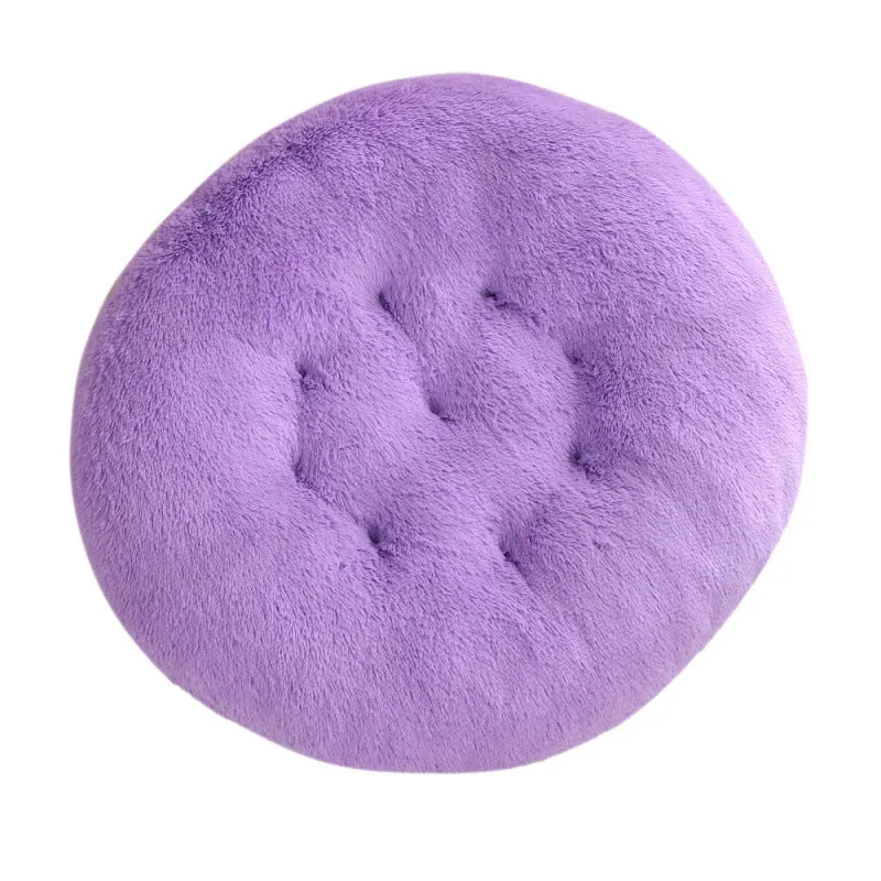 Round plush pet mat dog bed in multiple colours and sizes from 40cm to 120cm for dogs