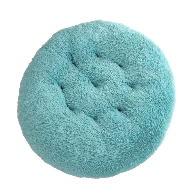 Round plush pet mat dog bed in multiple colours and sizes from 40cm to 120cm for dogs