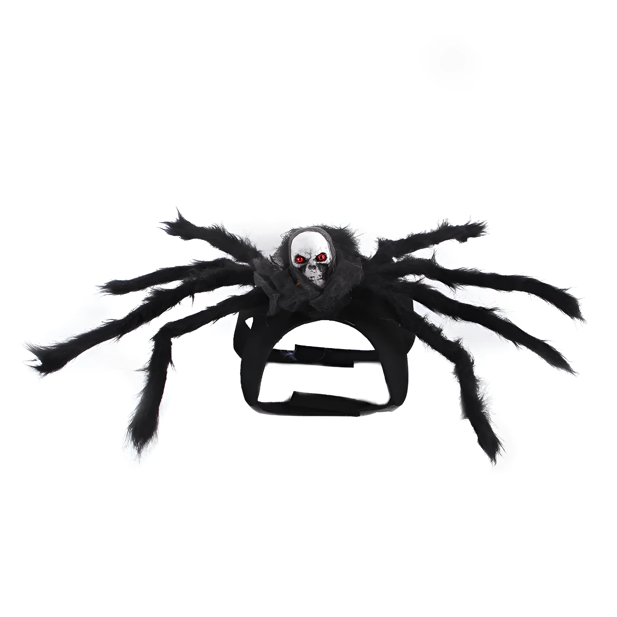 Black felt bat wings for a cat with adjustable Velcro straps, Halloween pet accessory