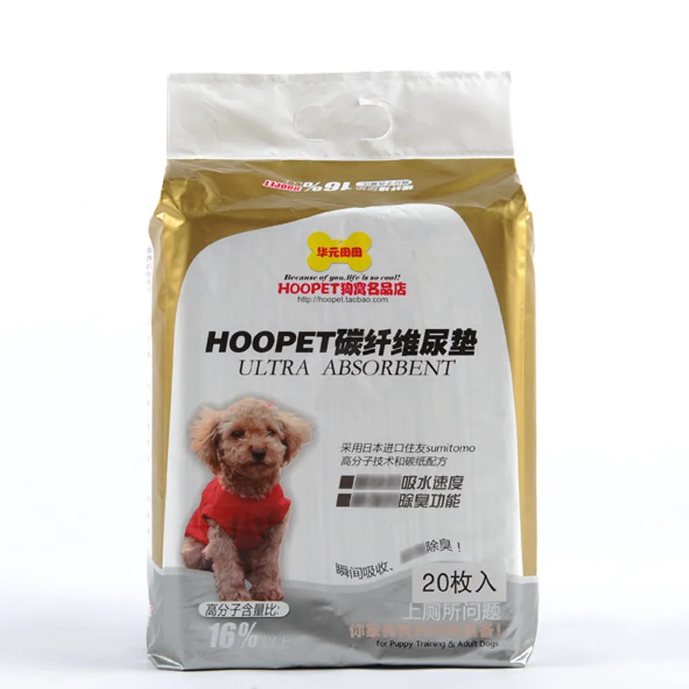 Carbon water-absorbing deodorising dog changing pads in three sizes 33x45cm 45x60cm 60x90cm