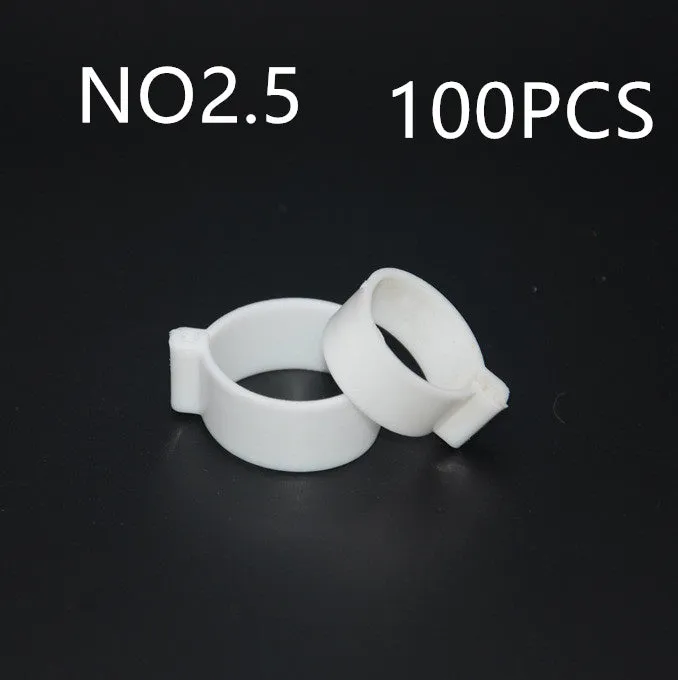 100 PCS chicken foot ring O-ring sealing washers in blue, green, purple, red, white, yellow colours
