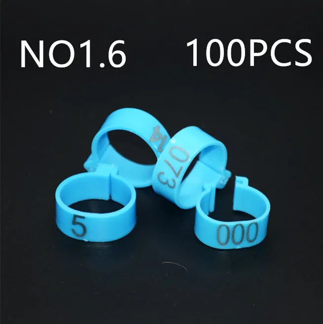 100 PCS chicken foot ring O-ring sealing washers in blue, green, purple, red, white, yellow colours