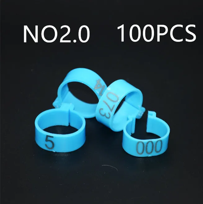 100 PCS chicken foot ring O-ring sealing washers in blue, green, purple, red, white, yellow colours
