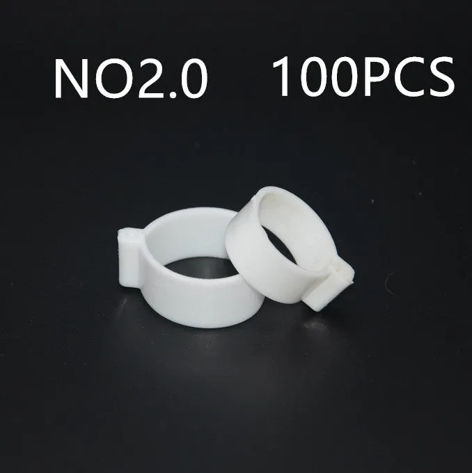 100 PCS chicken foot ring O-ring sealing washers in blue, green, purple, red, white, yellow colours