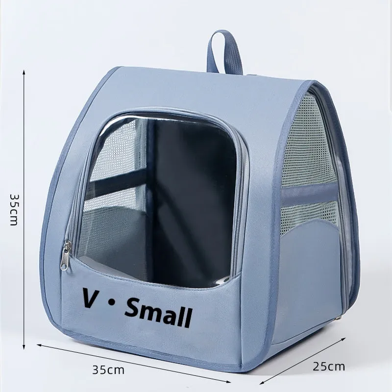 Multi-purpose folding pet bag in Oxford cloth with animal pattern, available in Beige colour