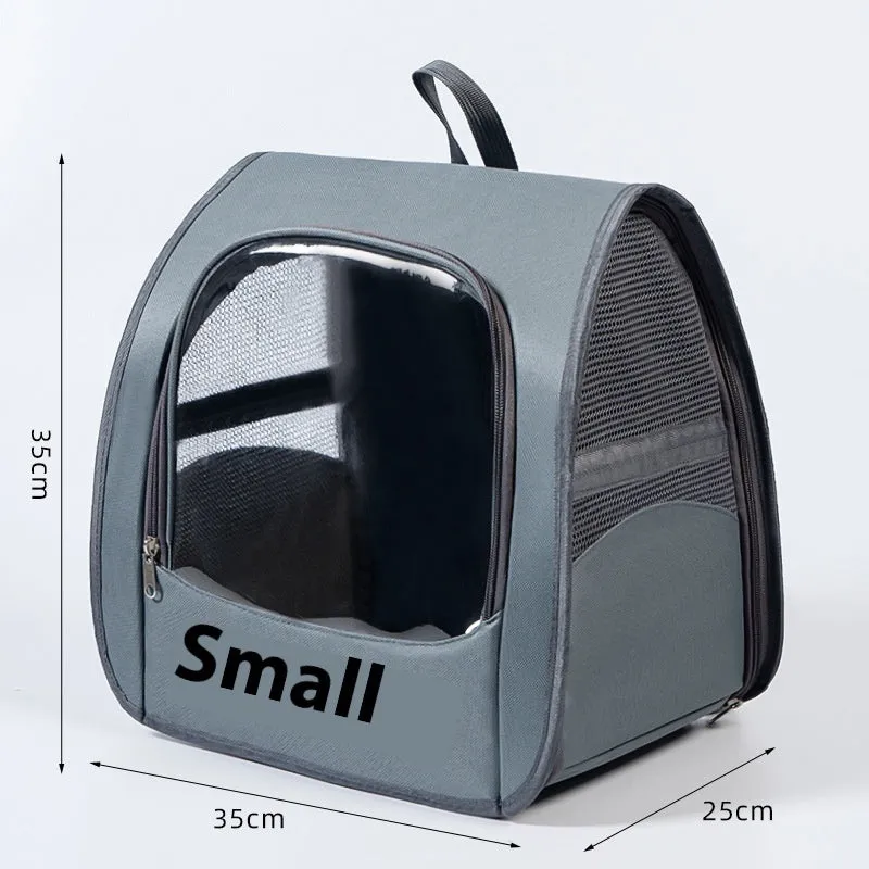 Multi-purpose folding pet bag in Oxford cloth with animal pattern, available in Beige colour