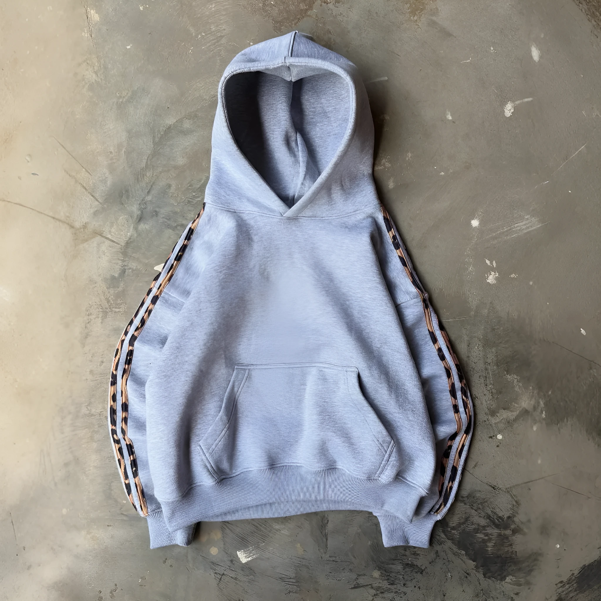 Women's vintage cartoon print long sleeve pullover hoodie in black, loose fit with front pocket