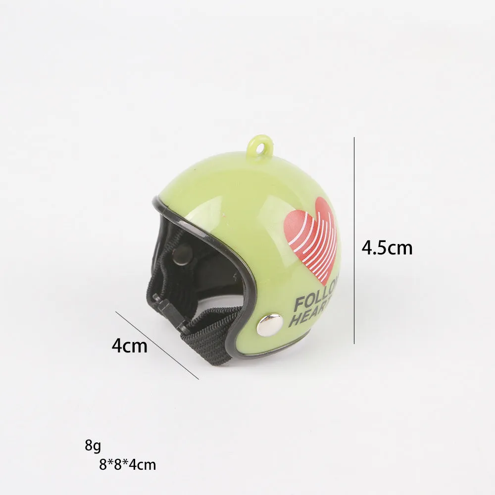 Adjustable PP plastic pet helmet for small chickens and birds with elastic bands and sponge lining